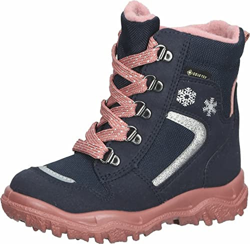 Superfit Mädchen HUSKY1 Boot, Schneestiefel, BLAU/ROSA 8010, 28