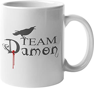 Getting Shirty Team Damon Novelty Ceramic Coffee/Tea Mug