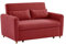 Vente-unique Ayla 2-Sitzer-Sofa fÅr 2 Personen, ausziehbar, Rot
