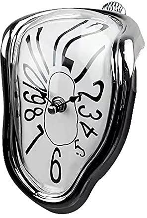 JuZi Store Hohe Qualitätsschmelzuhr, Salvador Dali geschmolzene Uhr, Quarzwanduhren mit arabischen Ziffern, surreale Art verzerrte Wanduhrdekoration