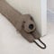Estimber Unter Tür Zugluftstopper Dekorative Windstopper 96cm für Tür & Fenster, beschwert Tier Luft Zugluftstopper Schlange Lärm Blocker für unten an der Tür mit hängenden Schlaufen - Brauner Hund
