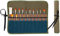 Kaaltisy Artist Paintbrush Holder - Heavy Duty 16OZ Waxed Canvas Pencil & Brush Roll Up Case, Multi-Purpose 20 Slots Brush Roll Up Case | Army Green | 43x33cm