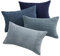 Topfinel Kissenbezug 30x50 cm blau 4er Set Kordsamt Kissenbezüge Kissenhülle Dekokissenbezug sofakissen dekokissen deko für Sofa Schlafzimmer Wohnzimmer Balkon Kinder flauschig Farbverlauf