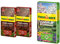 Floragard Mulch Pinienrinde 25-40 mm 2x60 L • grob • dekorativer Bodenbelag 120 L & Floragard Florahum Pflanzerde 70 L • Universalerde • für Blumenbeete