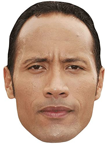 Dwayne 'The Rock' Johnson (Young) Maske aus Karton