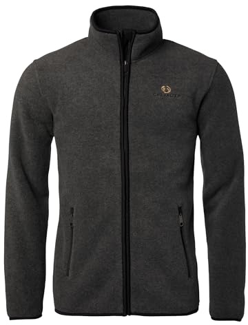 Chevalier Mainstone Fleecejacke Herren - Warme Outdoor Midlayer für Jagd Wandern Freizeit – Hoher Kragen mit Kinnschutz, Elastische Bündchen, Große Fronttaschen – Skandinavisches Design