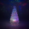 Weihnachtsbaum aus Glas mit 7-farbigen rotierenden Lichtern, 3-Modus-Schalter, batteriebetriebene saisonale Dekoration für Zuhause