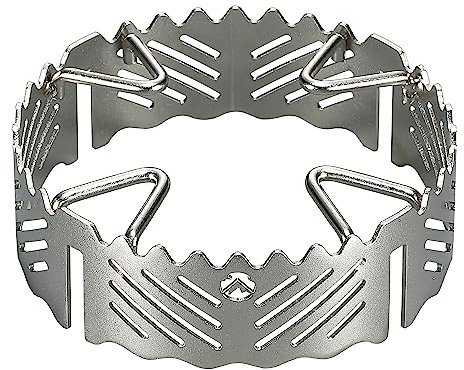 CAMPINGMOON Gas Stove Windshield Ring Stainless Steel for ST-340 Single Burner ST-132