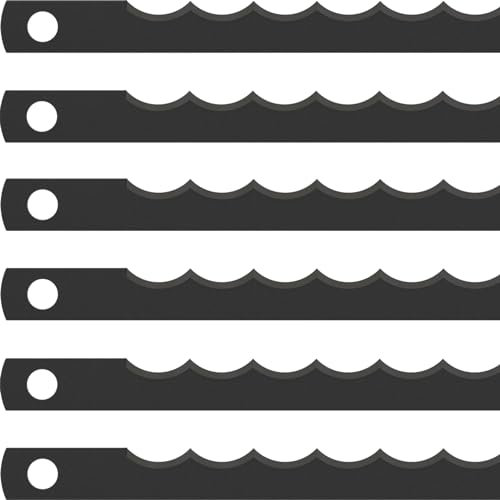 LEHRMANN Coltelli per affettare il pane (50 pz.) 315 x 13 x 0,5 mm con foro con rivestimento