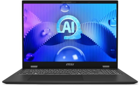 MSI Prestige 16 AI Studio B1VFG-045FR : Intel Core Ultra 7 155H – 32GB LPDDR5 – SSD 1TB – Nvidia RTX4060 8GB – 16’ QHD+ 400Nits – Windows 11 Professionnel