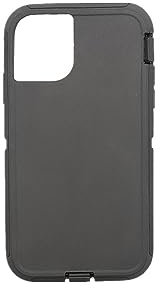 Ersatz-TPE-Gummi-Außenhülle, kompatibel mit Otterbox Defender Series Hülle für iPhone 11 Pro, Schwarz