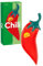 DOIY - Küchenlöffelhalter - Design in Chili-Form - aus Keramik - Küchenutensilienhalter - Küchenzubehör - Rot - 24x7,5x2 cm - 24x7,5x2 cm