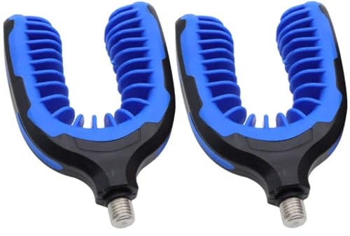 FiTspi 2Pcs Carp Fishing Rod Rest Head Gripper Rod Grips, U Rest Butt Pod Rod Rests for Rod Pod Holder Pole Bracket Support Fishing Tools
