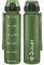 OLDLEY 1L/32oz Sports Water Bottle with Straw, 1000ml Motivational Drinks Bottle with Time Markings Leak Proof Drink & Lock Cover, BPA Free for Cycling Gym Running Travel