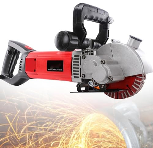 Rainureuse murale avec 5 lames de 137 mm Rainureuse murale sans poussière avec pompe à eau améliorée Outil de rainurage mural haute puissance 5200 W for brique, sol et barres d'armature