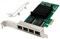 FYOBOT Tarjeta de Red de Servidor Gigabit I340-T4 PCI-e X1 Tarjeta de Red Gigabit de 4 Puertos RJ45 PCI Express X Gen 2.1 5GT/S 82580EB