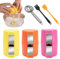 TOEECY Eierschalenöffner 3 Stück Egg Shell Opener Eiweißtrenner und 2 Ölbürsten Eierknacker Werkzeug aus Edelstahl ideal für Küche Backen perfektes Gadget