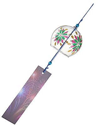 Happyyami Windspiel aus Glas mit Japanischem Stil und Kreativer Hängedekoration für Fenster und Balkon Sorgt für Schöne Sommeratmosphäre bei Hochzeits Tischdeko