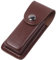 Pocket Knife Sheath, Folding Knife Holder EDC Knife Case,Portable Leather Knife Sheath Holster Belt Pouch with Snap Closure and Belt Loop for Outdoor Climbing Camping Cycling Hiking,Brown (L)