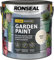 SuperGift.com 2.5L White Ash Garden paint, adds colour, Waterproof & Weather-Resistant Exterior Paint for Wood, Brick, Metal & Terracotta