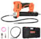 VEVOR Cordless Grease Gun, 8000 PSI Max Pressure, Battery Operated Grease Gun with LED Light & 35.4-inch Long Hose, Compatible with 18V Makita Batteries, for Greasing Vehicles or Machines(Tool Only)