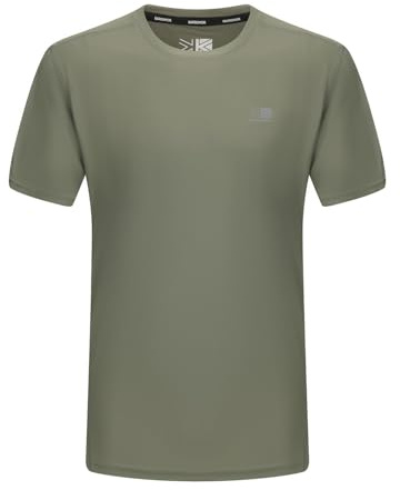 Karrimor Mens Run Short Sleeve T-Shirt Khaki L