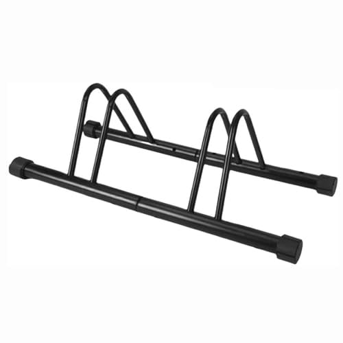 Greenfields Heavy-Duty 2-Bike Floor Stand | Metal Pipe Bicycle Storage Rack for Garage, Shed, or Outdoor Use | Loop Parking Holder with Rubber Feet | Easy Assembly & Scratch-Resistant Design