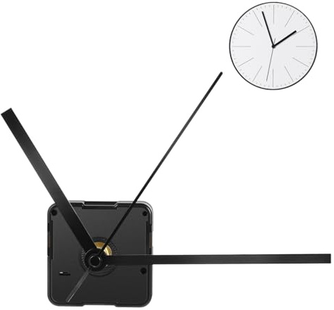 Toddmomy Uhrwerk Bausatz Für Wanduhr Lautloses Quarzuhrwerk Zum Selbsteinbau Mit Schwarzem Zeigersatz DIY Ersatzteil Für Reparatur Und Bastelprojekte
