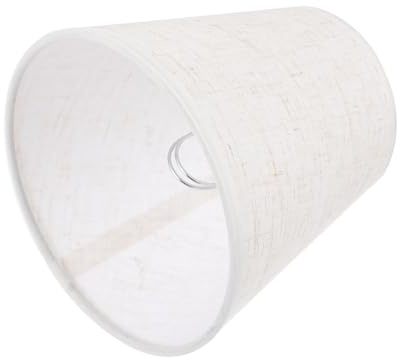 MAGICLULU Abat-jour en Tissu Blanc à Clip pour Lampe sur Pied et Applique Murale, Diffuseur Décoratif Simple en Fer, pour Chambre et Salon
