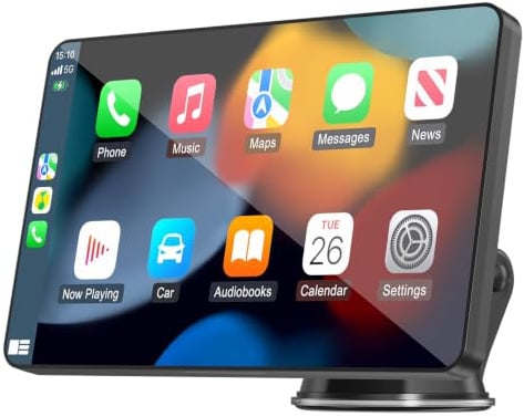 7 Apple Car Play Screen for Wireless Apple CarPlay & Android Auto, Portable Car Tablet Pro Max 2026 with Bluetooth, GPS Navigation, Mirror Link, Voice Control,FM, AUX