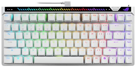 ASUS ROG Falchion Ace 75 HE Wired Analog/Hall Effect Gaming Keyboard - 75% TKL, USB, Hot Swappable HFX V2 Magnetic Switch, Quick Trigger, 8KHz Polling, ABS Keycap, Carry Case