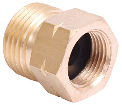 Gasadapter Handwerkerflasche kurz (3/8 links Innengewinde auf 21,80 x 1/14 links Außengewinde)
