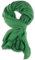 fashionchimp BASIC-Schal für Damen mit weichem Fransensaum, Tuch in leichter Qualität mit Baumwolle, einfarbig (Smaragd)