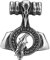 Kiss of Leather Thor's Hammer Viking Charm Pendant Stainless Steel No. 194