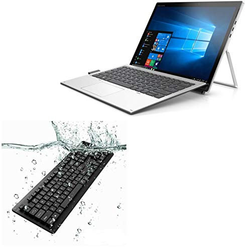 BoxWave Keyboard for HP Elite x2 1013 G3 Notebook PC (Keyboard by BoxWave) - AquaProof USB Keyboard, Washable Waterproof Water Resistant USB Keyboard for HP Elite x2 1013 G3 Notebook PC - Jet Black