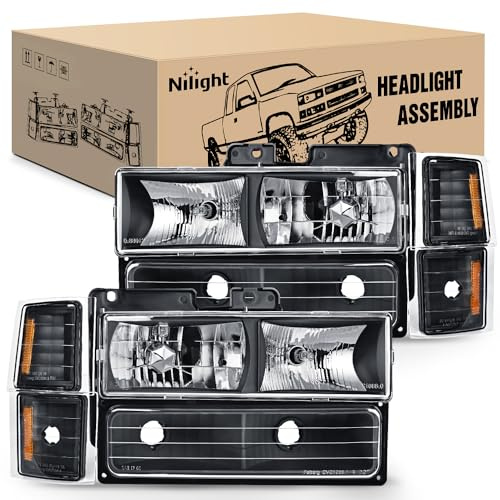 Nilight Scheinwerfer-Montage, kompatibel mit Chevy C/K Silverado 1994–1998