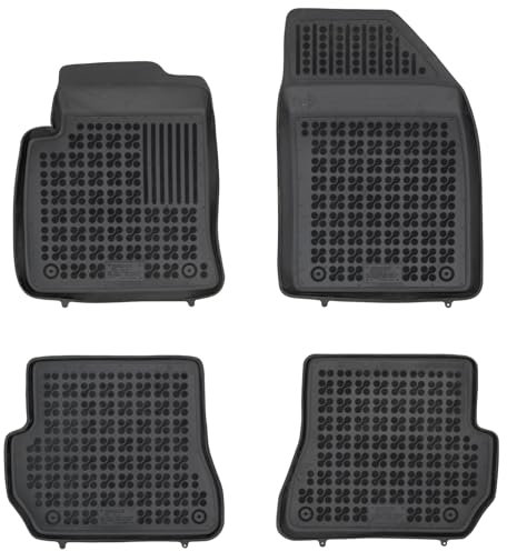 MOTOS Gummimatten Auto Fussmatte passt für Ford Fiesta V 2005-2008 Verbessern Sie Ihren Reisekomfort mit Antirutschmatte Auto - Allwetter fußmatten Auto, Schutz vor Verschmutzung