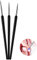 Olakin Nageldesign Pinselset [3 Stück], Professional Nagel Pinsel Feine Pinsel, Nagellack Stifte Nagelzubehör für DIY Nail Art Design