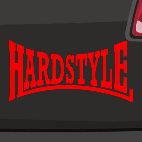 Hardstyle Aufkleber -6 Größen- Musik Fun Party DJ Festival Techno Sticker Bass