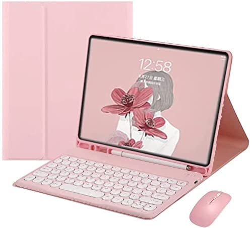 Custodia per tastiera per Samsung Galaxy Tab A8 10,5 pollici 2022 con mouse, custodia morbida intelligente con tastiera Bluetooth per Galaxy Tab A8 tastiera wireless rimovibile per tablet con