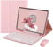 Keyboard Case for Samsung Galaxy Tab A8 10.5 inch 2022 with Mouse，Smart Soft Case with Bluetooth Keyboard for Galaxy Tab A8 Detachable Wireless Keyboard Tablet Cover with Pencil Holder (Pink)