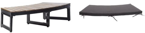 AC-Déco Banc Marche Pieds avec Coussin pour Spa - L 109 X P 40 X H 30 Cm