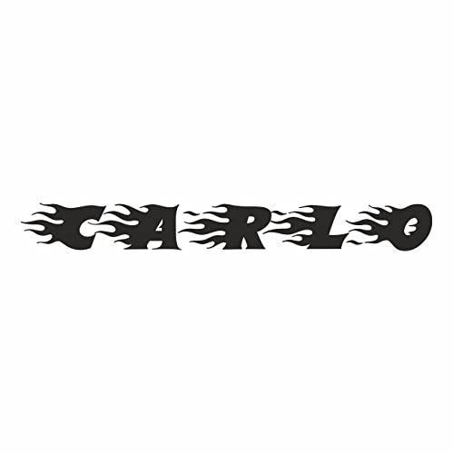 AMA SHOP Aufkleber mit Schriftzug im feurigen Stil, personalisierbar mit Ihrem Namen, geeignet für Auto Motorradhelm Racing Tuning Car