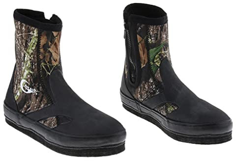 Amagogo Botas de Pesca con Suela Antideslizante y Clavos para Rastreo en Ríos, Camuflaje, 9