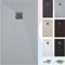 SOULBATH Plato de Ducha - Resina - Textura Liso Seda - Antideslizante - Color Gris - 110x70- Extraplano - Gel-Coating® - Incluye Válvula desagüe+Rejilla
