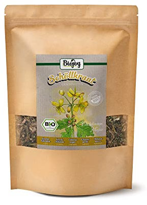 Biojoy BIO-Schöllkraut-Tee (250 g), getrocknet und geschnitten (Chelidonium Majus)