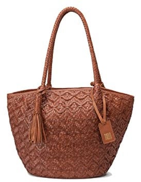 Biba Tasche für Damen aus echtem Leder, Schultertasche Heritage Alloway ALW1L, Kurzer Griff, Kordelzugverschluss, Echtes Rindsleder, Lederfarbe