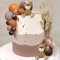 JeVenis Tortendeko Teddybär Gold Leaves Gender Reveal Partydeko Teddybär Kuchen Deko Mädchen Teddybär Kuchen Deko Babyparty Tortendeko für Geburtstag Babyparty Baby Shower