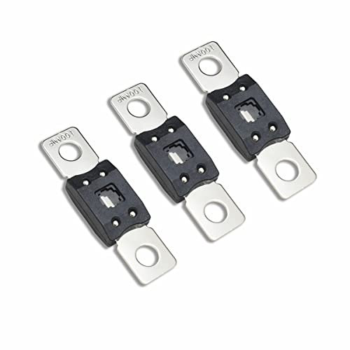 Kofelec Méga fusible à courant élevé, ANM 100A Amp, jusqu'à 58V DC, utilisé pour les voitures, les camions, les bus ou les systèmes audio, paquet de 3 (100A)
