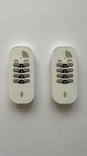 Intertechno 2x ITS-10 Funk Handsender/Fernbedienung wetterfest IP55, weiss, =Doppelpack